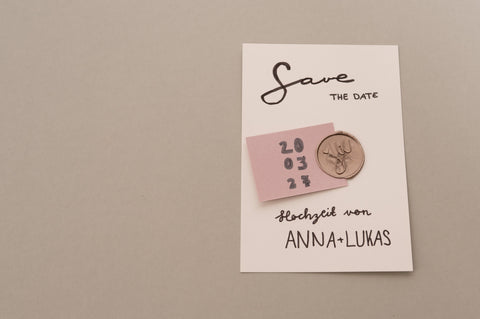 Save-the-Date-Karten mit Wachssiegel selbst gestalten
